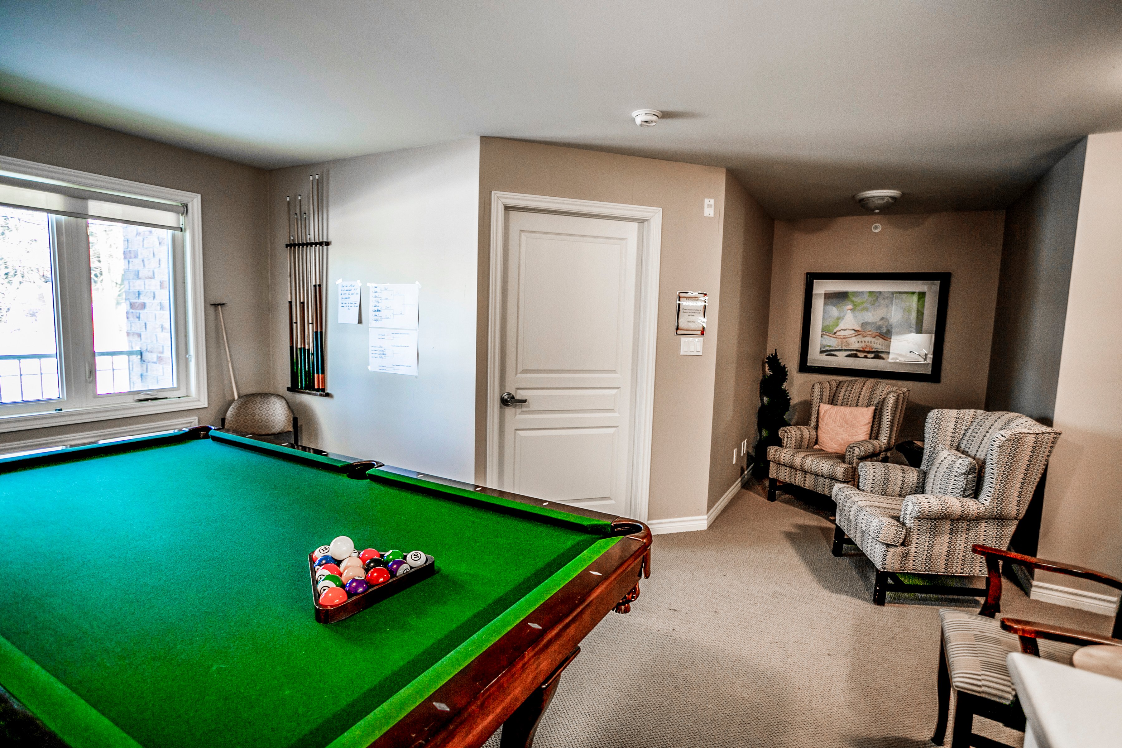 Aspira Empire Crossing Retirement Living Billiard Room