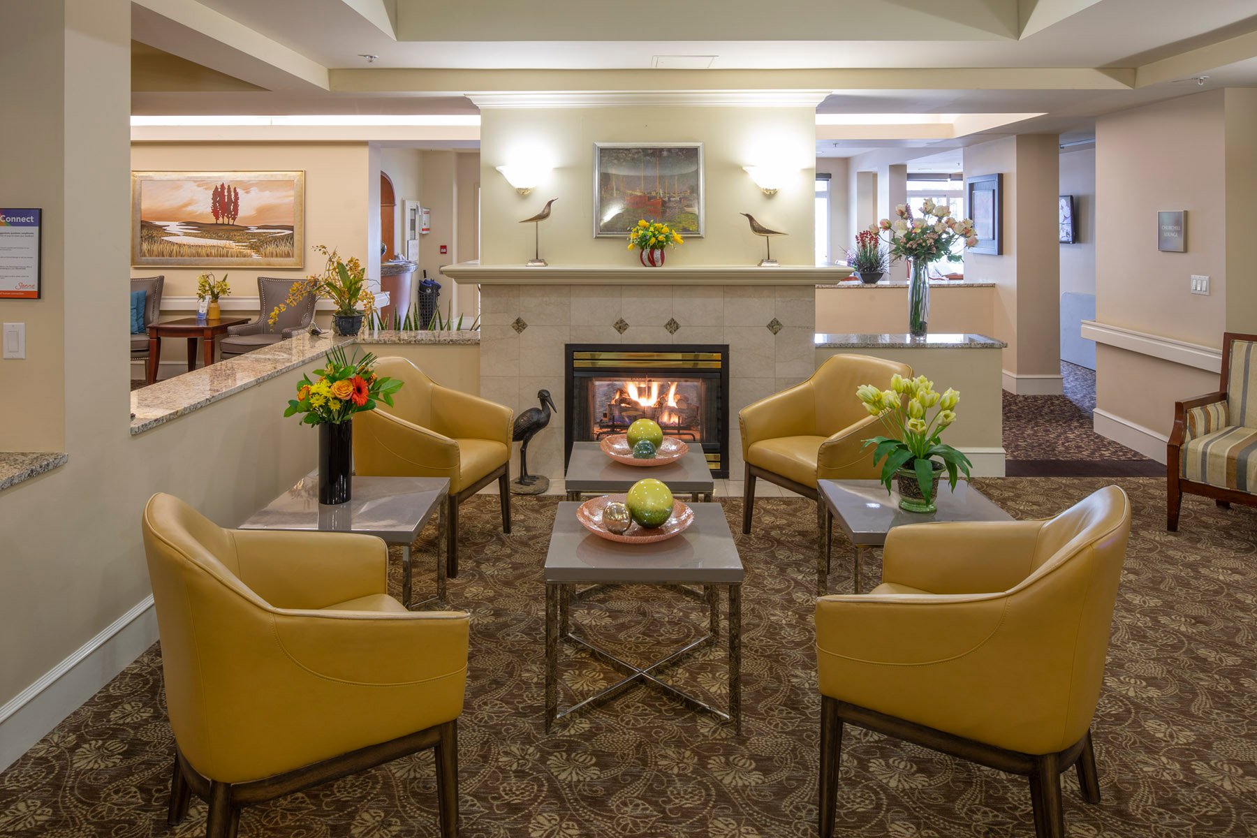 Reception Lounge at Mayfair Terrace Retirement Residence