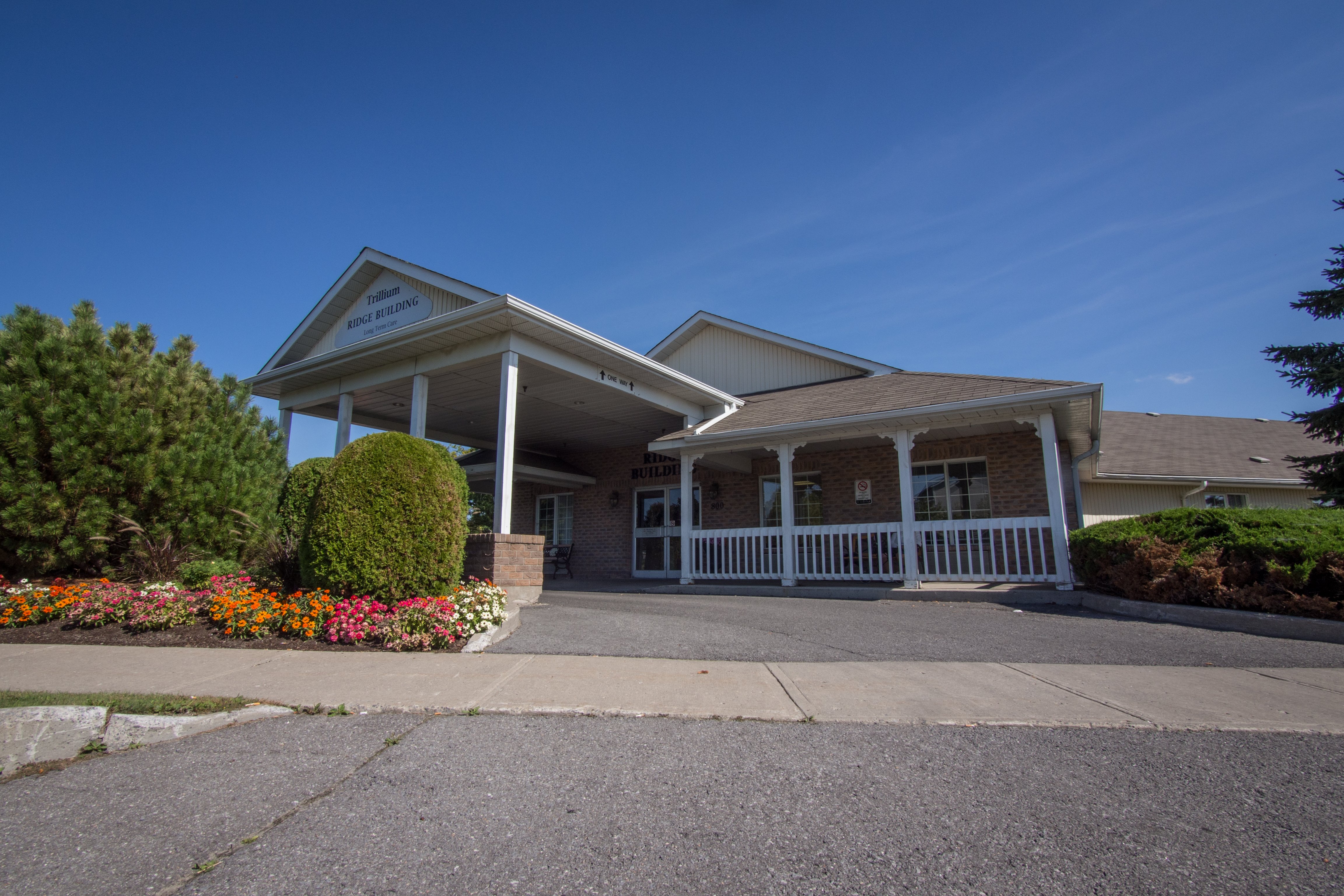 Side entrance at Trillium Retirement and Care Community in Kingston